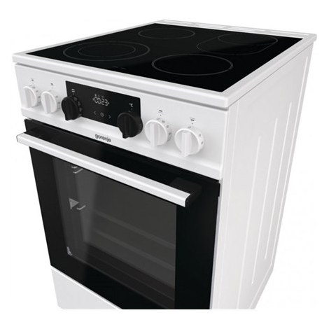 Gorenje | Cooker | GECS5C70WA | Hob type Vitroceramic | Oven type Electric | White | Width 50 cm | Grilling | LED | Depth 59.4 c - 4